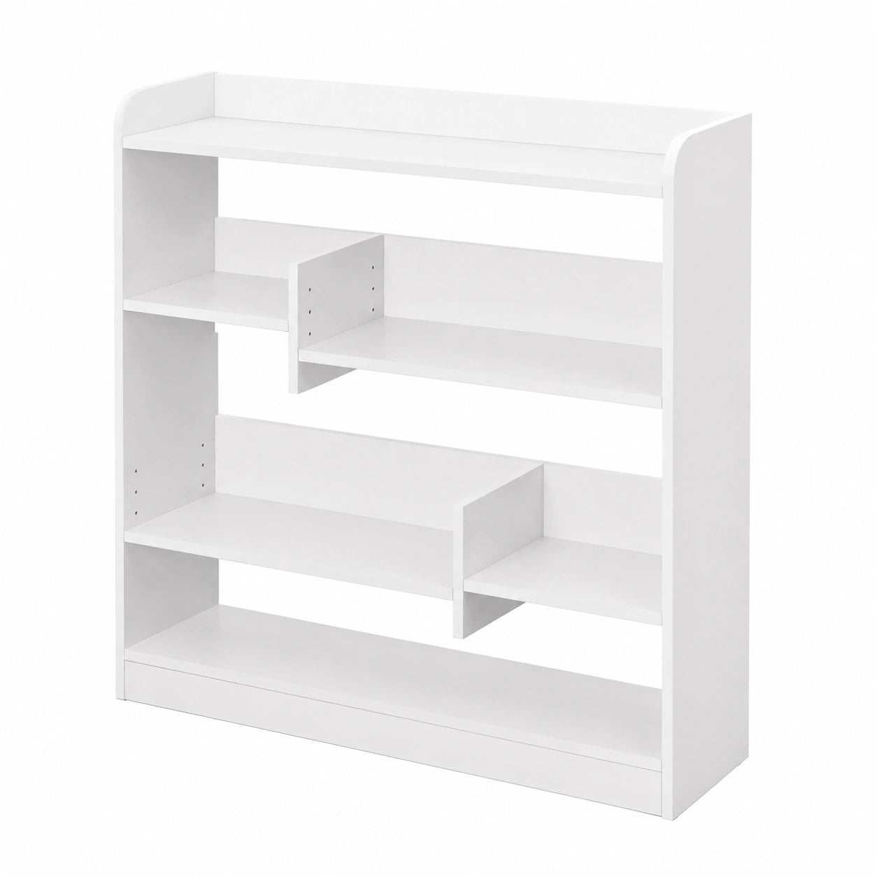 bibliotheque-etagere-4-niveaux-avec-panneaux-arriere-en-bois-blanc-mtabu11148cn