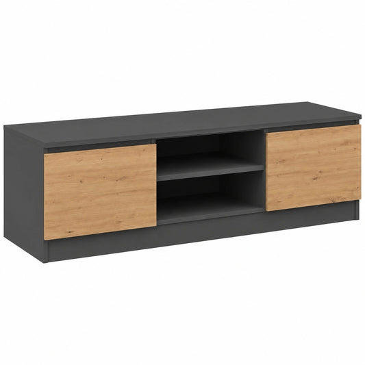 meuble-tv-moderne-avec-rangement-et-gestion-des-cables-design-scandinave-120-x-40-x-36-cm-chene-et-anthracite-alrma11264hq