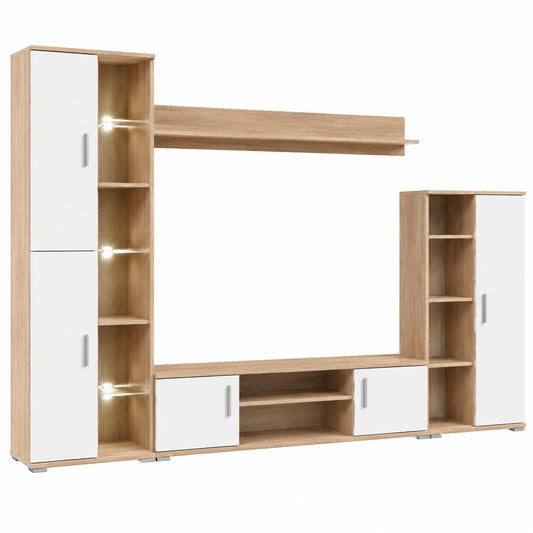 ensemble-de-meuble-tv-mural-avec-led-et-etageres-njjya11255tm