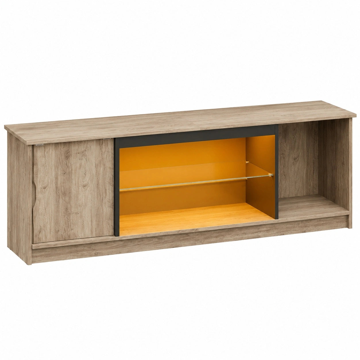 meuble-tv-led-145-cm-avec-etageres-en-verre-reglables-skppe11219wi